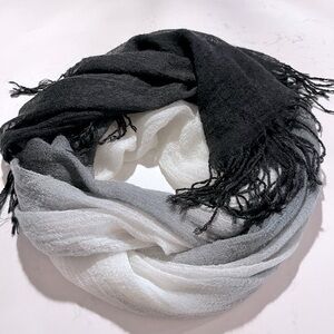 Ombre scarf fringe wrap